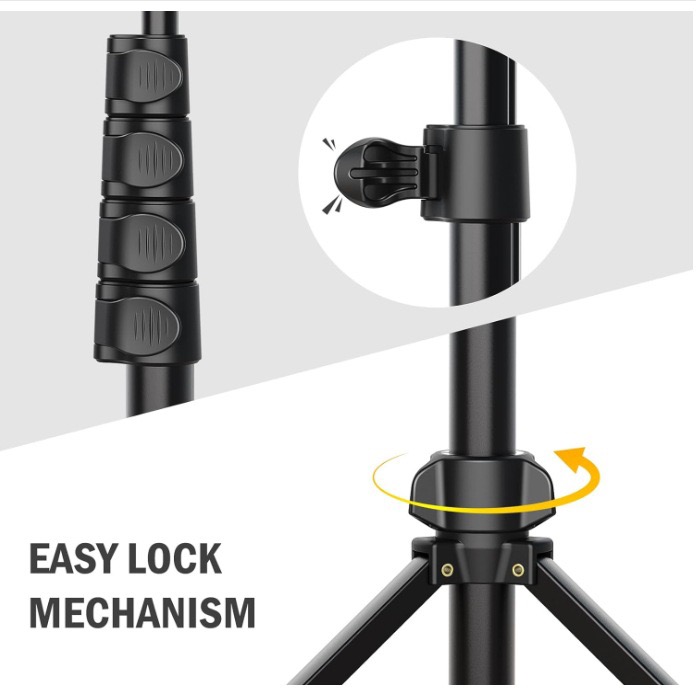 Portable Outdoor Photo Live Broadcast Stand Functional Hardware Floor-Standing Mobile Phone Clamp Remote Control Rotating Camera - Image 3