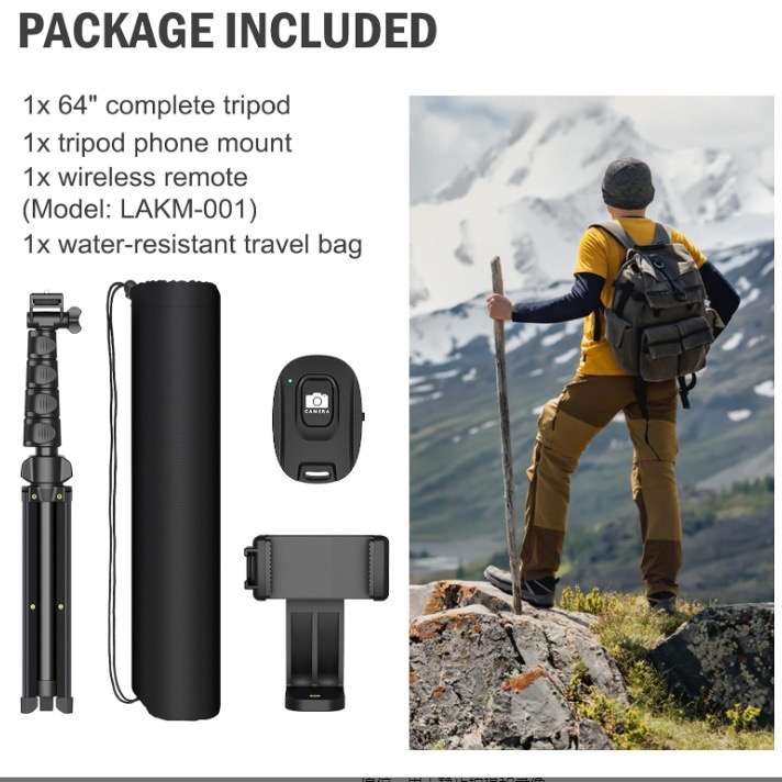Portable Outdoor Photo Live Broadcast Stand Functional Hardware Floor-Standing Mobile Phone Clamp Remote Control Rotating Camera - Image 5