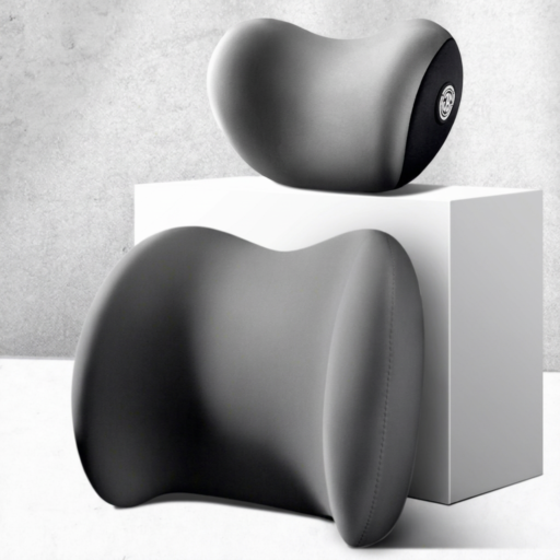 Car Lumbar Support Headrest U Shape Memory Foam Backrest Cushion Set for General Cars